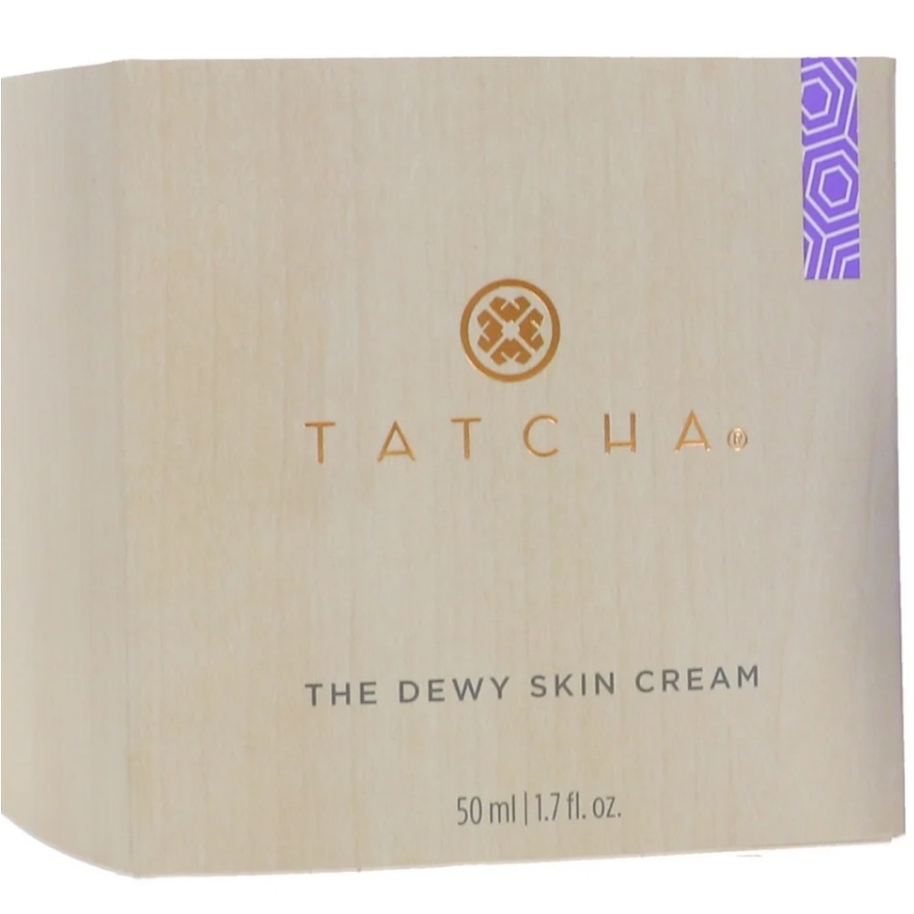 Tatcha Skincare Box with Purple Accent